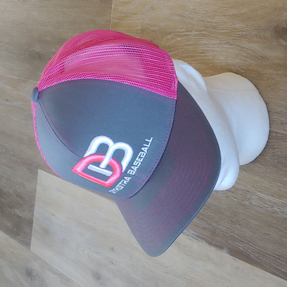 Dykstra Baseball Pink Trucker Snapback Cap Hat - Picture 1 of 8